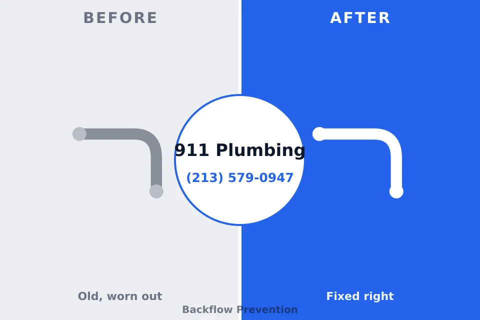 Before and after: plumbing repair Coal Grove, OH